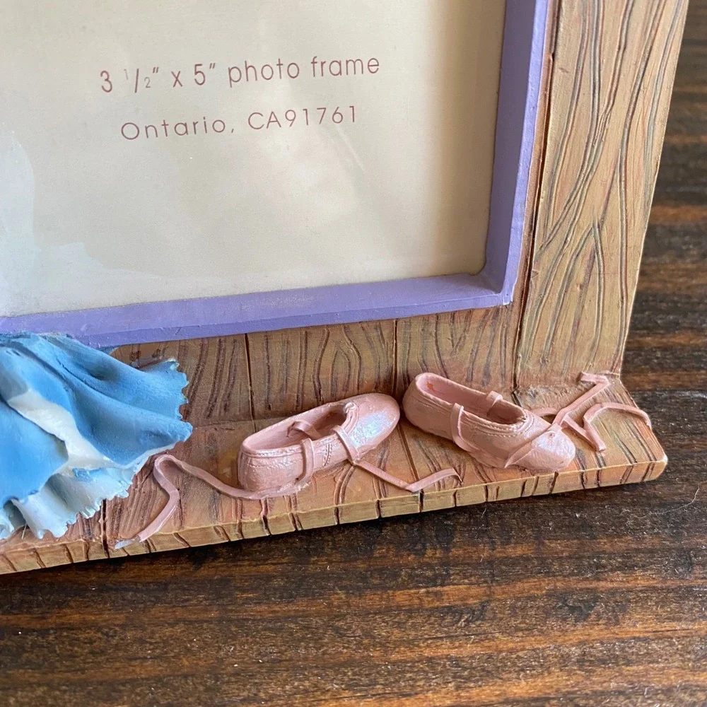 Vanmark Ballet Photo Picture Frame 3.5x5 Dress Shoes Decor Flaw Resin Ballerina‎